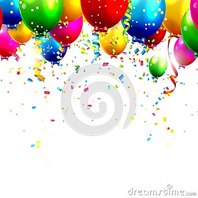Birthday balloons Vector Illustration