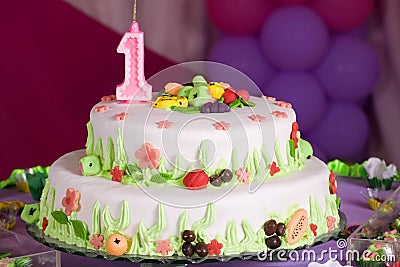 Birthday cake Stock Photo