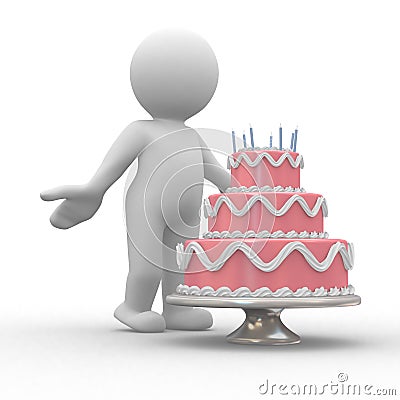Birthday cake Stock Photo