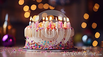 Birthday cake party Stock Photo