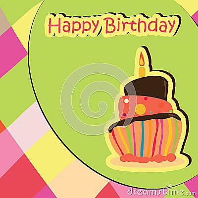 Birthday Celebration card Vector Illustration