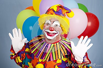 Birthday Clown - Surprise Stock Photo