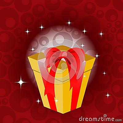 Birthday giftbox Vector Illustration