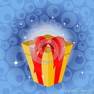 Birthday giftbox Vector Illustration