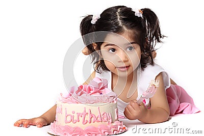 Birthday girl Stock Photo