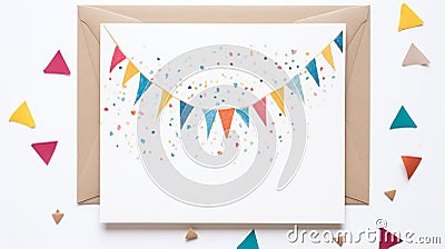 birthday greeting card. Element for congratulations Stock Photo