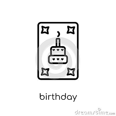 Birthday invitation icon from Birthday and Party collection. Vector Illustration