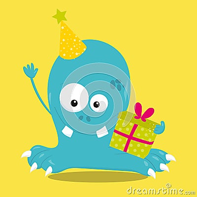 birthday monsters 02 Vector Illustration