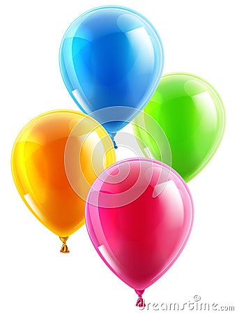 Birthday or party balloons Vector Illustration