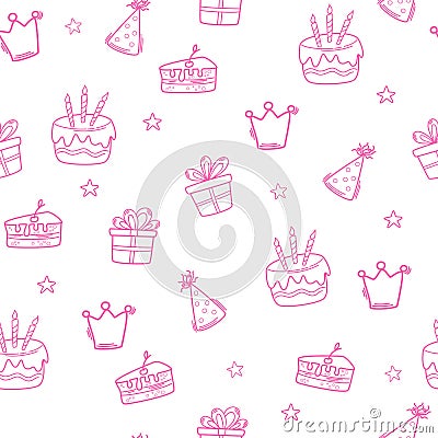 0002__birthday_pattern Cartoon Illustration