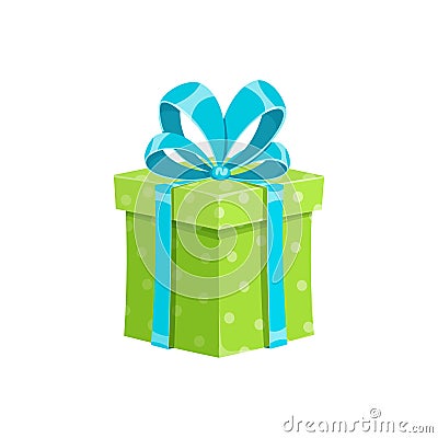 Birthday present or surprise party gift box design Vector Illustration