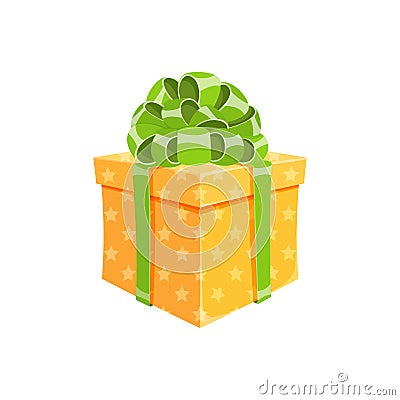 Birthday present or surprise party gift box design Vector Illustration