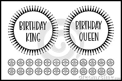 Birthday Queens and Kings Stock Photo