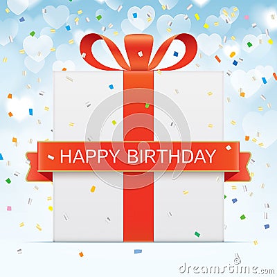 Birthday vector greeting card Vector Illustration