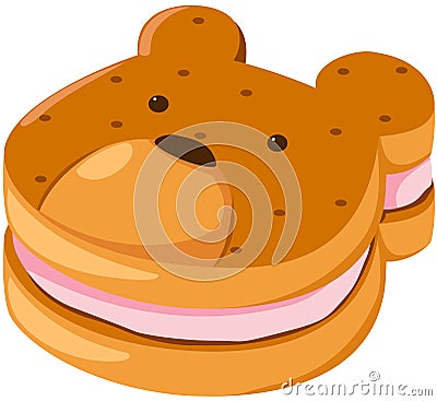 biscuit bear Vector Illustration