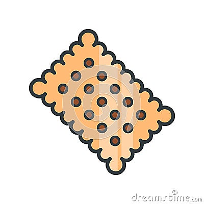 Biscuit cracker icon vector design templates simple and modern Vector Illustration
