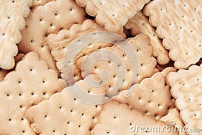 Biscuits biscuit texture stack of biscuit crumpet tea biscuit pattern. Crumpets as background. Biscuits crumpet pattern Stock Photo