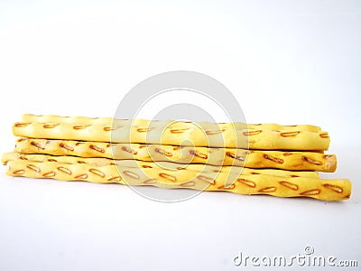 The biscuit sticks are a great snack. Stock Photo