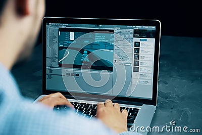 Unity game engine Editorial Stock Photo