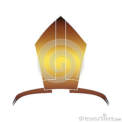 Catholic hat illustration Vector Illustration