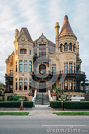 The Bishop`s Palace, in Galveston, Texas Editorial Stock Photo