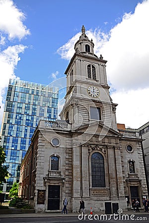 Bishopsgate Editorial Stock Photo