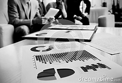 Bisnes and financial graphics Stock Photo