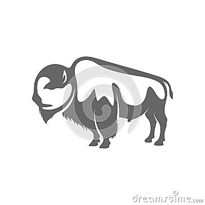 Bison Logo Design Vector. Bison logo Template Vector Illustration