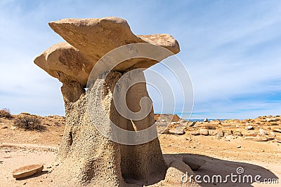 Bisti/De-Na-Zin Wilderness Area, New Mexico Stock Photo