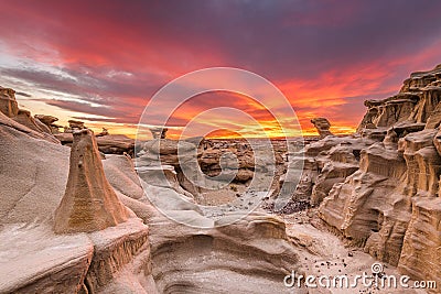 Bisti/De-Na-Zin Wilderness, New Mexico, USA Stock Photo