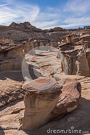 Bisti/De-Na-Zin Wilderness Stock Photo