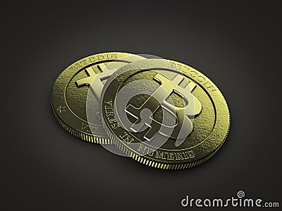 Bit coins Stock Photo
