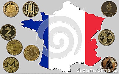 Crypto France Editorial Stock Photo