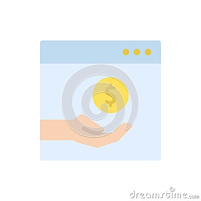 Bitcoin, arrow, down icon. Simple color vector elements of economy icons for ui and ux, website or mobile application Stock Photo