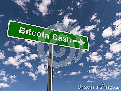 Bitcoin cash Cartoon Illustration