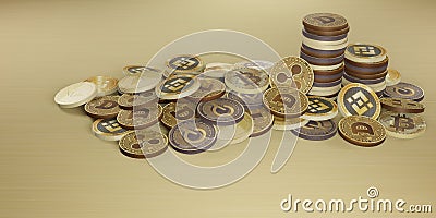 Bitcoin Cryptocurrency Digital currency 3d illustration Cartoon Illustration