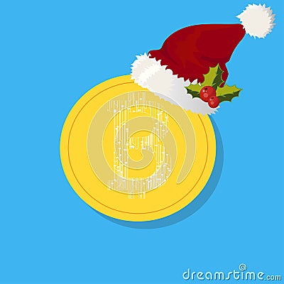 Bitcoin. Digital currency Vector Illustration