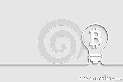 Bitcoin grow gears back Vector Illustration