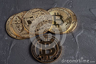 bitcoin peer-to-peer payment system that uses the same unit to account for transactions Stock Photo