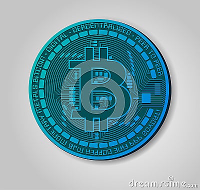 Bitcoin symbol Vector Illustration