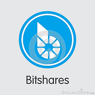 Bitshares - Cryptocurrency Logo. Vector Illustration