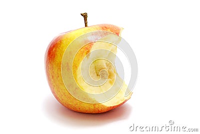 Bitten Apple Stock Photo