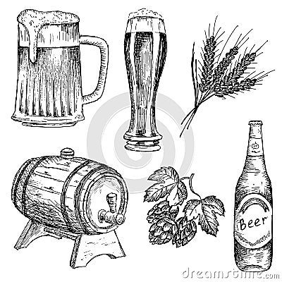 Bitter beer Vector Illustration