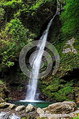 Biwa falls Stock Photo