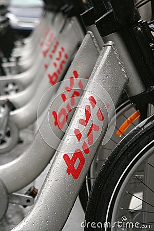 Bixi Bikes Editorial Stock Photo