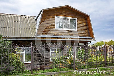 Biysk, an ancient dwelling house Stock Photo