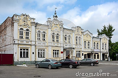 Biysk, a historic house on the former Great street Stock Photo