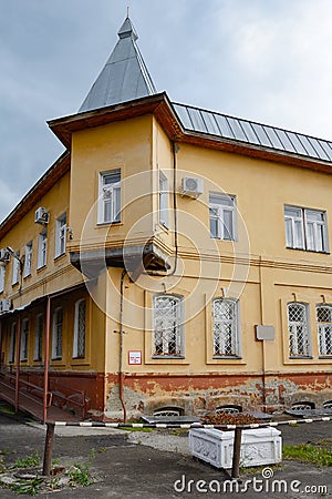 Biysk, old house in the historical center Stock Photo