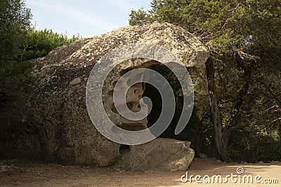 Bizarre rock formations In Caprera island Stock Photo