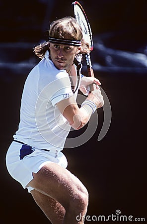 Bjorn Borg Professional Tennis Editorial Stock Photo